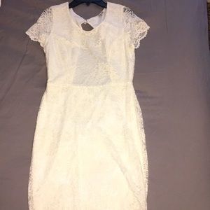 Cream Lace Dress